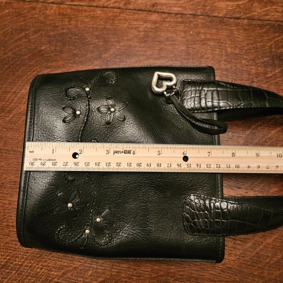 Brighton Black Leather Mini Tote Bag - Picture 6 of 7